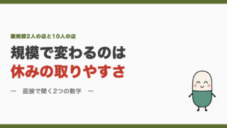 規模で変わるのは休みの取りやすさ